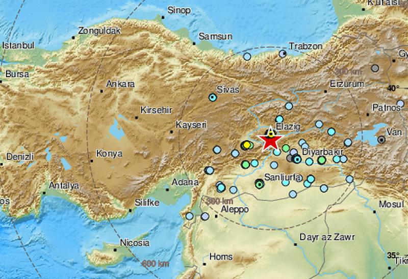 Σεισμός στην Τουρκία, Ελαζίγκ