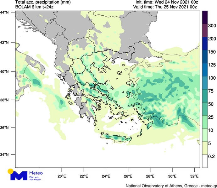 Βροχές και καταιγίδες από το μεσημέρι