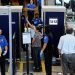 LOS ANGELES, CA - MAY 02:  Transportation Security Administration (TSA) agents screen passangers at Los Angeles International Airport on May 2, 2011 in Los Angeles, California. Security presence has been escalated at airports, train stations and public places after the killing of Osama Bin Laden by the United States in Abbottabad, Pakistan.  (Photo by Kevork Djansezian/Getty Images)