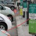 Three converted Prius Plug-In Hybrids charging at San Francisco City Hall