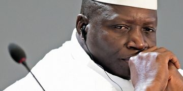 Gambia's President, Yahya Jammeh, attends the "Session 1- Investing in Africas Future" of the US-Africa Leaders Summit in Washington, DC, on August 6, 2014. US President Barack Obama announced billions of dollars in investment for Africa on Tuesday, as the United States challenges China and Europe's leading roles in the continent's economic emergence. AFP PHOTO/JIM WATSON        (Photo credit should read JIM WATSON/AFP/Getty Images)