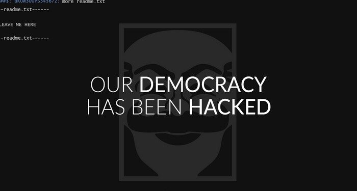 Democracy has been hacked