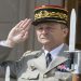 18th Chairman of the Joint Chiefs of Staff Army Gen. Martin E. Dempsey and French Chief of Defense Staff Gen. Pierre de Villiers salute in front of the Pentagon during an honor cordon in Arlington, Va., April 23, 2014. DoD photo by Mass Communication Specialist 1st Class Daniel Hinton