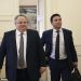 Macedonian Foreign Minister Nikola Dimitrov, right, walks next to Greek Foreign Minister Nikos Kotzias during their meeting in Athens, Wednesday, June 14, 2017. Dimitrov is in Greece on a one day official visit. (AP Photo/Petros Giannakouris)