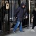 People depart the Permanent Mission of the Russian Federation to the United Nations in Manhattan on Monday. REUTERS/Mike Segar