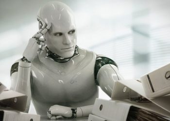 Thinking Robot --- Image by © Blutgruppe/Corbis