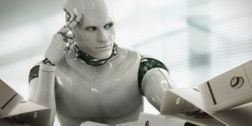 Thinking Robot --- Image by © Blutgruppe/Corbis