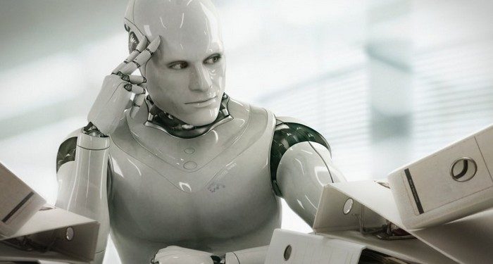 Thinking Robot --- Image by © Blutgruppe/Corbis