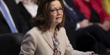 CIA director nominee Gina Haspel testifies at a Senate Intelligence Committee hearing Wednesday.