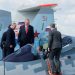 MOSCOW REGION, RUSSIA - AUGUST 27, 2019: Russia's President Vladimir Putin and Turkey's President Recep Tayyip Erdogan (L-R center) during the opening of the MAKS-2019 International Aviation and Space Salon in the town of Zhukovsky, Moscow Region. Mikhail Metzel/TASS