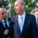 Mandatory Credit: Photo by JIM LO SCALZO/EPA-EFE/Shutterstock (10448593o)
Gordon D. Sondland (C), the United States Ambassador to the European Union, arrives for his deposition amid the US House of Representatives' impeachment inquiry into President Trump in the US Capitol in Washington, DC, USA, 17 October 2019. Sondland, who appeared after receiving a congressional subpoena, faces questions from three congressional committees on a whistleblower's complaint that US President Donald J. Trump requested help from the President of Ukraine to investigate Joe Biden.
Gordon D. Sondland arrives for deposition during impeachment inquiry at US Capitol, Washington, USA - 17 Oct 2019