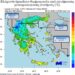 Χάρτης. Οι ελάχιστες θερμοκρασίες τις πρωινές ώρες της Δευτέρας 26/10, όπως καταγράφτηκαν από το δίκτυο αυτόματων