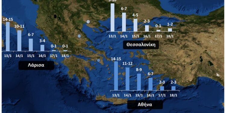 «Λέανδρος» θα σαρώσει για 5 μέρες όλη την Ελλάδα