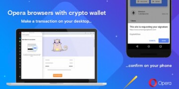 Opera with cryptowallet