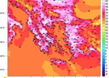 Καύσωνας: Μέγιστες θερμοκρασίες