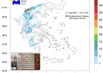 Meteo κεραυοί και ύψη βροχής