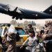 USAF C 17 Taking off from Afghanistan