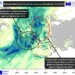 Χάρτης 1. Αθροιστικός υετός έως το πρωί της Παρασκευής 15/10 και περιοχές ισχυρών κατά τόπους φαινομένων