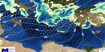 Μετεωρολογικός χάρτης Meteo.gr