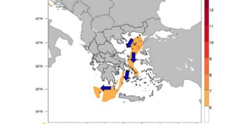 Meteo: Χάρτης ανέμων