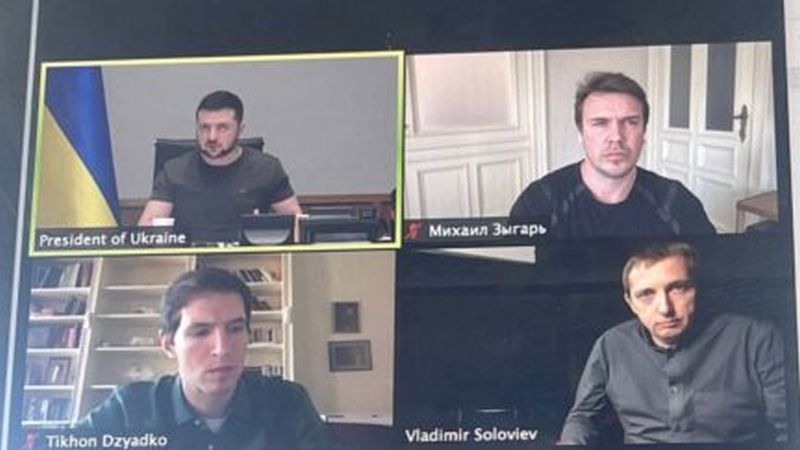 Συνέντευξη Ζελένσκι σε Ρώσους δημοσιογράφους