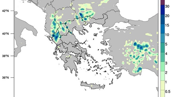 Βροχές και καταιγίδες από το βράδυ έως τη Δευτέρα