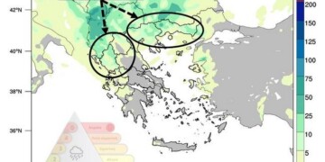 Meteo: Βροχές, καταιγίδες και ενισχυμένοι άνεμοι την Κυριακή