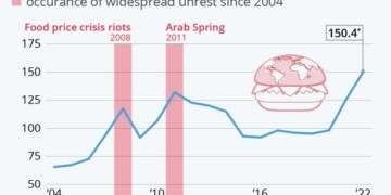 Ολοένα και μεγαλύτερος αριθμός χωρών βρίσκεται πλέον μπροστά στον κίνδυνο κοινωνικών αναταραχών και πολιτικής αποσταθεροποίησης, καθώς ο συνδυασμός κρίσεων τροφοδοτεί