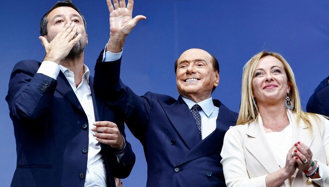 Berlusconi, Meloni, Salvini