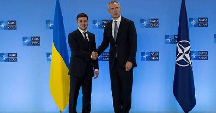 Jens Stoltenberg and Volodmir Zelenski