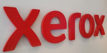 Xerox news, Xerox news logo, Xerox sign, Xerox logo sign, Xerox HQ, Xerox Headquarters, Xerox Logo Headquarters Sign