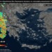 το Εθνικό Αστεροσκοπείο Αθηνών / meteo.gr απεικονίζει σε σχεδόν πραγματικό χρόνο τις περιοχές όπου υπάρχει πιθανότητα βροχόπτωσης ή χιονόπτωσης στα διάφορα τμήματα της χώρας.