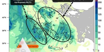 Βαρομετρικό χαμηλό θα προκαλέσει ισχυρό κύμα κακοκαιρίας το Σαββατοκύριακο