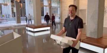 Elon Musk entering Twitter after buyout