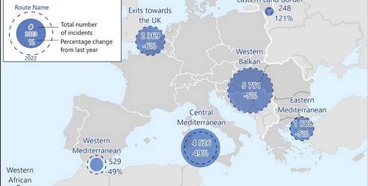 Frontex: Από που περνάνε τώρα τα μεταναστευτικά ρεύματα