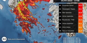 Καύσωνας ΚΛΕΩΝ: Πάνω από 44 °C η θερμοκρασία στη Νότια Κρήτη