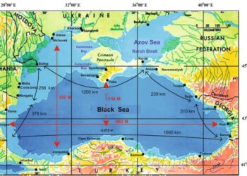 Γεωπολιτικός χάρτης της Μαύρης Θάλασσας