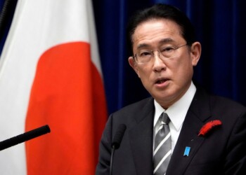 FILE PHOTO: Japanese Prime Minister Fumio Kishida speaks during a news conference at the prime minister's official residence in Tokyo, Japan October 14, 2021. Eugene Hoshiko/Pool via REUTERS/File Photo