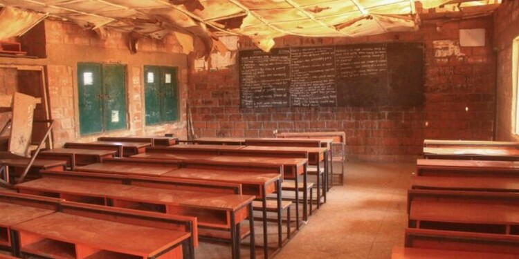 (FILES) A general view of a classroom at Kuriga school in Kuririga on March 8, 2024, where more than 250 pupils kidnapped by gunmen. The Kuriga school students abducted by gunmen in a mass kidnapping in northwestern Nigeria in early March, 2024 have been released, the Kaduna state governor Uba Sani said on March 24, 2024. (Photo by Haidar Umar / AFP)