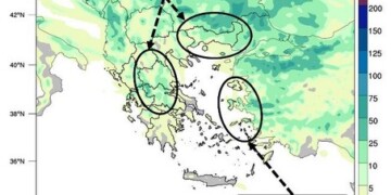 άστατος καιρός αναμένεται να επικρατήσει κατά τη διάρκεια του Μεγάλου Σαββάτου 04/05 στις περισσότερες περιοχές της χώρας.