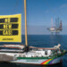 Greenpeace protests against the installation of a gas drilling platform about 35 kilometers northwest of the East Frisian island of Borkum. The Greenpeace ship Beluga II hoisted a banner between its masts that reads "NO NEW GAS" in front of the jackup rig Valaris 123. The Dutch government granted the energy company ONE-Dyas permission to drill in the "N04-A" natural gas field in May, which is located on the German-Dutch border.