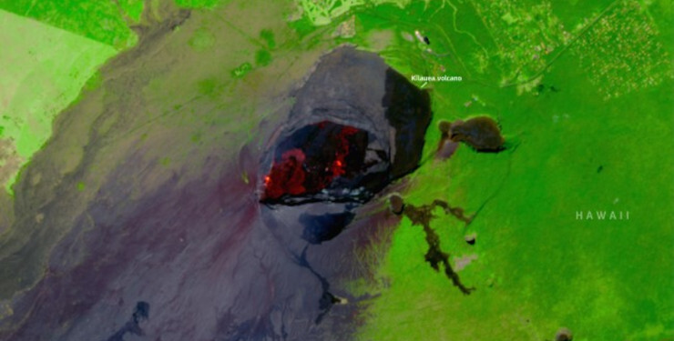 A new eruption of the Kilauea volcano in Hawaii
Location: Hawaii
Credit: European Union, Copernicus Sentinel-2 imagery